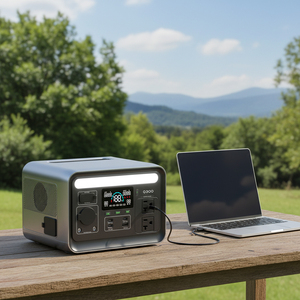 Générateur solaire compact Lifepo4 à onde sinusoïdale pure 300w 288Wh, station d'alimentation portable tout-en-un avec prises AC pour le camping - Product Image 4