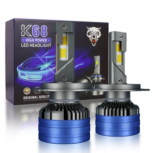 หลอดไฟหน้ารถยนต์ LED K68 กำลังไฟ 120 วัตต์ หลอดทองแดงเส้นเดียว ขับเคลื่อนภายใน สีขาว+เหลือง สองสี สำหรับหลอดไฟหน้ารถยนต์ LED - Product Image 2