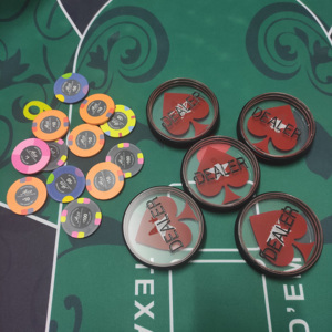 Taille personnalisée de haute qualité acrylique Concessionnaire <span class=keywords><strong>poker</strong></span> pour u - Product Image 1