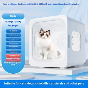 Modèle de base Boîte de séchage intelligente pour animaux de compagnie Système de séchage des cheveux de luxe entièrement automatique Chiens Toilettage à faible bruit Salle de bain pour animaux de compagnie Plastique - Product Image 6