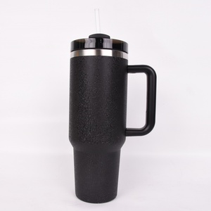 Vaso Térmico de 40 oz con Asa y Tapa con Popote, Botella de Agua Reutilizable de Acero Inoxidable, Taza de Viaje, Botellas de Agua Aisladas - Product Image 5