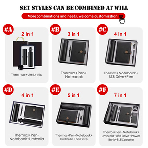 Máy tính xách tay A5 bán buôn mềm PU Leather Bìa văn phòng kinh doanh nhật ký cao cấp notepad và bút Bộ quà tặng - Product Image 2