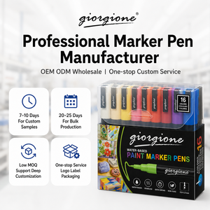 Giorgione Versatile, Paquete de 16 Marcadores de Pintura a Base de Agua, Herramientas de Manualidades Personalizadas para Artistas, Marcadores Personalizados Directo de Fábrica - Product Image 5