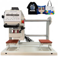 Presse à chaud pneumatique double station compacte pour transfert de logo, support ODM, prix usine, en vente