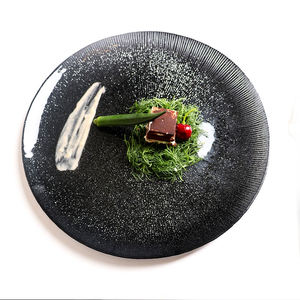 مفرش طاولة زجاجي كريستالي عالي الجودة خالٍ من الرصاص بألوان مخصصة للعشاء، تصميم إبداعي وجمالي صديق للبيئة للمنزل وتزيين طاولة شرائح اللحم - Product Image 1