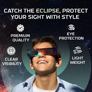 Gafas de Eclipse Solar de Papel Recomendadas por la AAS, Certificadas ISO 12312-2:2015 <span class=keywords><strong>y</strong></span> CE, con Logotipo Personalizado, Eclipse Europa 2026, Venta al Por Mayor - Product Image 4