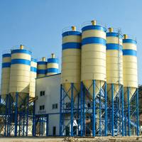 Silos de stockage de ciment soudés, silos à cendres volantes, réservoirs de ciment assemblés pour centrales à béton