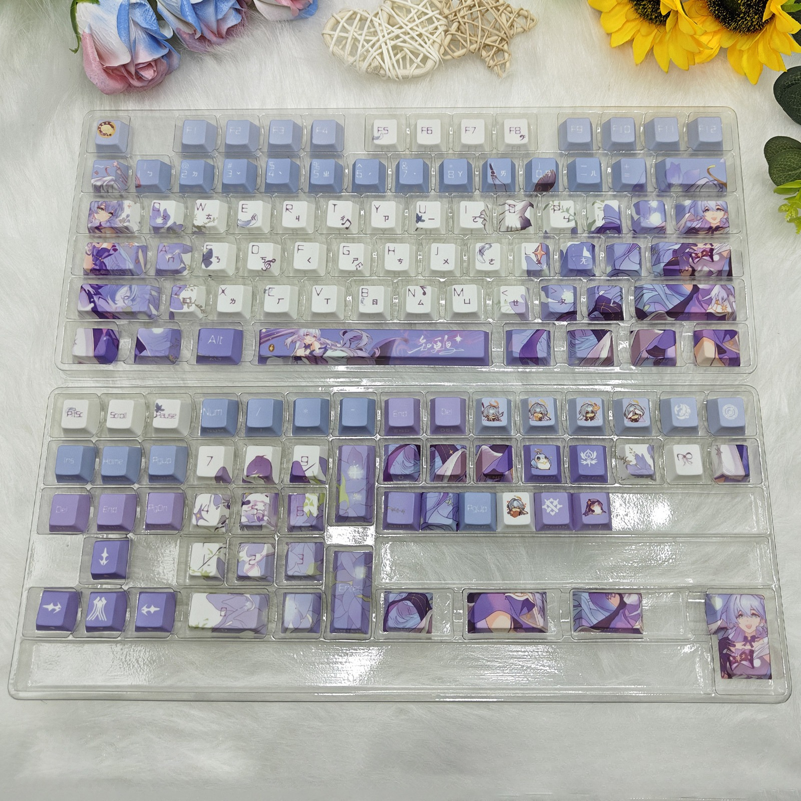 Impresión de cerezas en inglés y Zhuyin taiwanés.