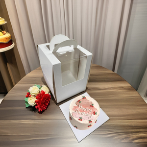 Boîte de taille personnalisée pour gâteau, boîte à gâteau d'anniversaire 10x10x5, boîte à gâteau de 12 pouces avec plateau à gâteau - Product Image 1