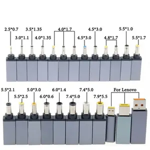 ปลั๊กอะแดปเตอร์ DC PD USB ชนิด C ตัวเมียเป็น4.0*1.7 4.5*3.0 4.8*1.7มม. ตัวแปลงแจ็คตัวผู้สำหรับแล็ปท็อป Lenovo สำหรับ Asus HP