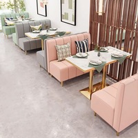Usine de shandong, meubles de café, café, restaurant, tables et chaises, table en contreplaqué à motif de marbre
