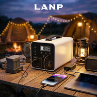 Generador Solar Portátil de 500W con Batería de Litio LiFePO4 para Exteriores, 110V/220V, Banco de Energía Móvil para Camping, Estación de Energía Portátil de Emergencia
