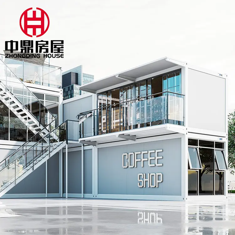 Chinesisches vorgefertigtes kosten günstiges Wohn container haus für Coffeeshop Club mit 3 Schlafzimmern