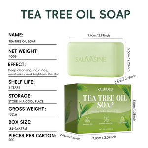 Savon à l'huile d'arbre à thé SAUVASINE transfrontalier 100g - Product Image 4