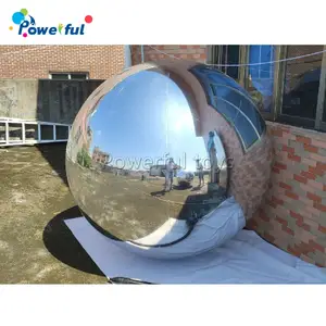 Ballon de miroir gonflable en argent Offre Spéciale, ballon de miroir gonflable géant en pvc pour la décoration d'événements flottant
