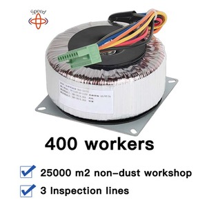 Hot bán tùy chỉnh 50 45 0 45 50V induct 400V 18V 6va 12V 48V ee200 tần số cao trung tâm biến tần tap toroid biến đổi - Product Image 4