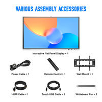 Pizarra Interactiva Portátil 4K Android/Windows OPS Boe/CSOT, Pantalla LCD Multitáctil de 40 Puntos, Educación DDP UE EE. UU.