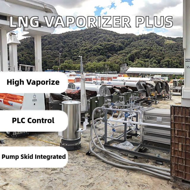 Shunhe LNG Filling Skid Air Heated Pump Vaporizer Management System 200-500kg/hr Capacity 100% Purity Gas Generation Equipment