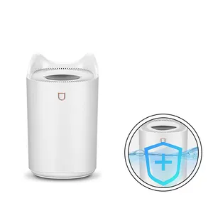 Nấm Xe Khuếch Tán Xách Tay Siêu Âm Usb Aroma H2o Quạt Không Khí Mặt Trăng Đèn Dầu Gỗ Tinh Thể Mát Mist Mini Humidifier