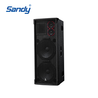 Sandy Pro Audio PRO6.5, haut-parleur passif à large bande de fréquences, double 15 pouces, haute puissance, en bois, équipement sonore