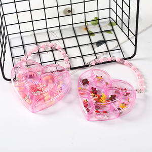 กล่องของขวัญเครื่องประดับประดับด้วยลูกปัดสำหรับเด็กกล่องของขวัญโปร่งใสแบบพกพาของเล่นพลาสติกเจ้าหญิงสำหรับวันเกิด - Product Image 3