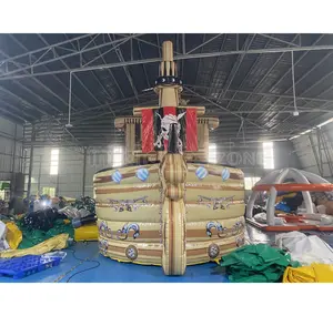 Bounce pirate ship outdoor sports toy trampoline inflatable water slide