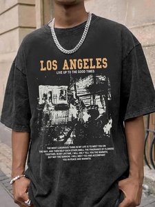 High Quality Custom <b>Logo</b> Acid Wash T Shirt Men 100% Cotton Heavyweight 260gsm Oversized Vintage Streetwear Fashion - Product Image 3