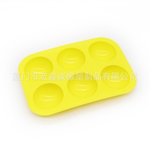 Moule à gâteau en silicone de qualité alimentaire, demi-sphère, 6 pièces, petit format, résistant au four, pour mousse, pudding, chocolat, pâtisserie, dessert - Product Image 6