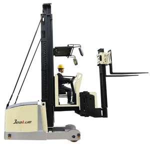 Carretilla elevadora VNA Reach 1,5 toneladas Carretillas elevadoras eléctricas Man-up de tres vías para pasillo estrecho - Product Image 4