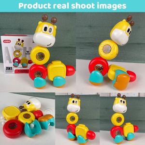 Juguete de Dentición y Mordedor para Bebés Zhorya, Juguete Educativo Temprano Montessori 7 en 1, Jirafa de Dibujos Animados, Bloques de Construcción - Product Image 5