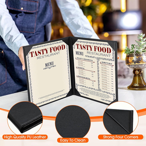 Đồ Dùng Khách Sạn & Nhà Hàng Bìa Menu Quầy Rượu Bằng Da Sang Trọng Bìa Thực Đơn A4 Có Logo Tùy Chỉnh - Product Image 5