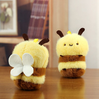 Jolie Peluche Abeille Jaune Adorable avec Rembourrage en Coton PP, Pendentif de Sac à Dos Unisexe, Breloque de Sac