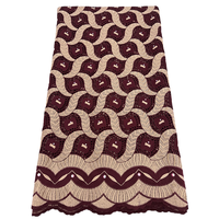 Dentelle africaine originale NI.AI en coton avec pierres, dentelle autrichienne, dentelle suisse de luxe pour robe de soirée