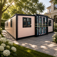 Maison conteneur portable pliable et respirante à structure en acier pour usage hôtelier, entrepôt préfabriqué, garage