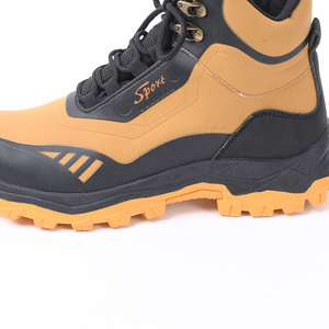Scarpe di sicurezza da uomo <span class=keywords><strong>in</strong></span> pelle di mucca con punta <span class=keywords><strong>in</strong></span> acciaio <span class=keywords><strong>stivali</strong></span> da lavoro da costruzione industriale - Product Image 6
