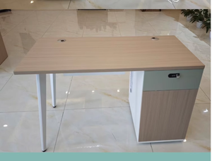 <span class=keywords><strong>Bureau</strong></span> de direction moderne en mélamine classe E1, style <span class=keywords><strong>industriel</strong></span>, avec armoires latérales - Product Image 4