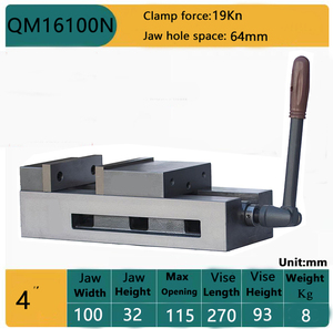 ตัวจับยึดเครื่องกัดความแม่นยำสูง 100 มม. แบบ Accu-lock สำหรับเครื่อง <span class=keywords><strong>CNC</strong></span> รุ่น QM16100N ใช้สำหรับงานเจาะและกัด - Product Image 2