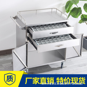 Carrito Médico de Acero Inoxidable 304 con Cajones y Ruedas para Uso Hospitalario en Promoción - Product Image 5