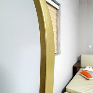 <span class=keywords><strong>Specchio</strong></span> da Terra Ovale Girevole di Lusso <span class=keywords><strong>con</strong></span> <span class=keywords><strong>Cornice</strong></span> in Metallo Dorato, Design Moderno e Durevole per Arredamento Casa - Product Image 5