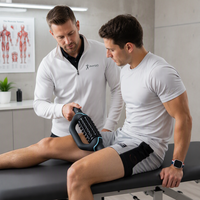 Rouleau de massage électrique à lumière infrarouge proche KONBEST RM04 pour la relaxation myofasciale profonde et la récupération musculaire sportive