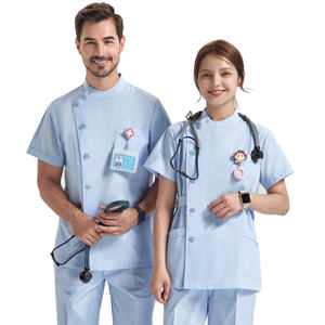 Conjuntos de uniformes médicos BESTIN para hombres y mujeres 35% algodón 65% poliéster uniforme de enfermería duradero mujeres hombres enfermera ropa de trabajo trajes - Product Image 1
