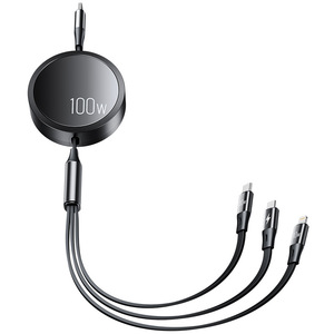 CAFELE 100W charge rapide 3 1 câble USB C rétractable vente chaude 3-en-1 câble de données de type C pour téléphones mobiles ordinateurs portables 12 mois - Product Image 6