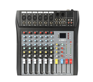 Mixer Audio Professionale a 4 Canali in Metallo con Certificato CE, Console DJ, Amplificatore 100W e Lettore Musicale - Product Image 3