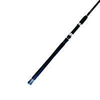 TVB020 Joran Pancing Portabel Murah 2.1M 4 Bagian Serat Karbon untuk Air Asin atau Air Tawar