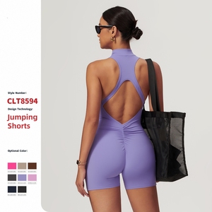 <span class=keywords><strong>Tuta</strong></span> sportiva ad alta intensità nuda per donna bella <span class=keywords><strong>tuta</strong></span> Yoga posteriore con cerniera aderente <span class=keywords><strong>tuta</strong></span> Fitness a un pezzo - Product Image 1