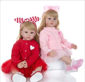 Lovely Baby Reborn Doll Vinilo de silicona 24 pulgadas Princess Toddler <span class=keywords><strong>Bebe</strong></span> Reborn Dolls para jugar Housetoy - Product Image 1
