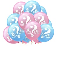 Ballons révélation de sexe Fille ou Garçon Ballon de fête révélateur en latex rose et bleu Décorations de fête de douche Fournitures