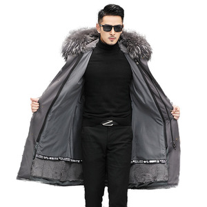 <span class=keywords><strong>Parka</strong></span> en fourrure pour <span class=keywords><strong>homme</strong></span> à prix abordable, avec doublure en vraie fourrure de lapin Rex, grand col en fourrure, style long, <span class=keywords><strong>manteau</strong></span> pour <span class=keywords><strong>homme</strong></span> - Product Image 1