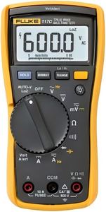 Détecteur de tension numérique sans contact pour électricien 117C - True RMS AutoVolt III 600V 10A Courant 40M Ohm Résistance - Product Image 4