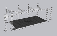 Structure de scène portable en alliage d'aluminium avec écran LED, plateforme de scène, structure d'éclairage, structure à spigots et toit
